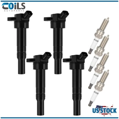 Kit de bobinas de encendido y bujías de iridio aptas para Hyundai Elantra GT 2013-2019 Foto 1 de 4