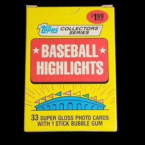 1987 Topps Collector’s Series Baseball Highlights 33 Card Complete Set - Picture 1 of 2