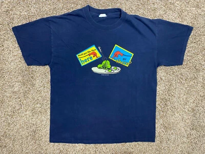 Rare 90s Dr. Seuss T-Shirt Men Size Large Green Eggs and Ham Vintage Made in USA - Image 1 of 4