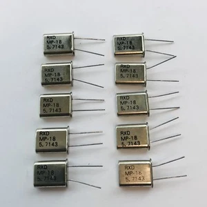 (PKG of 10) 5.7143 MHz Crystal, RXD, HC-49U Package - Picture 1 of 2