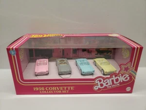 Hot Wheels Premium Barbie The Movie 4-Pack 1956 Corvette Collector Set  - Picture 1 of 11