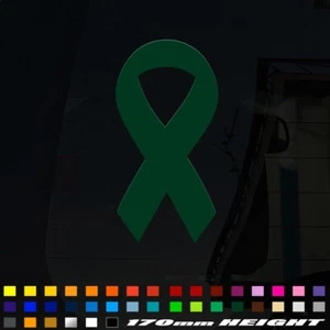 Liver Cancer Ribbon Car Sticker Cancer Awareness Window Bumper Vinyl Decal - Picture 1 of 2