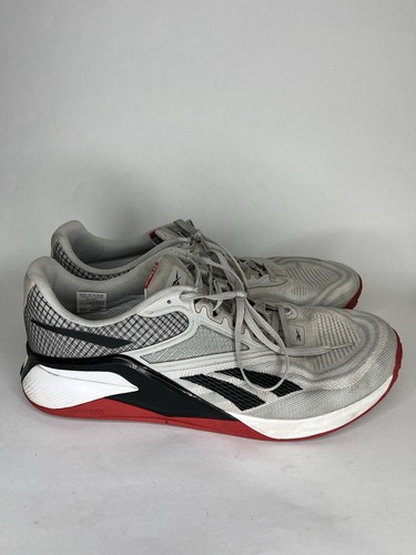 Scarpe da ginnastica Reebok da uomo taglia 13 nano x2 grigio nero rosso crossfit scarpe da ginnastica piatte