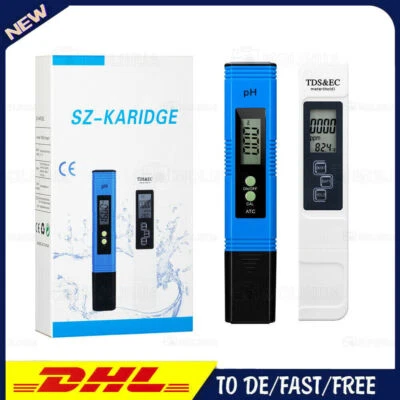 PH+TDS Wert Wasser Messgerät Digital Messer Tester Aquarium Pool Prüfer pH 0-14 - Bild 1 von 4