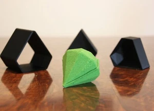 Diamond Bath Bomb Mold, DIY original BathBombs Set 3D Printed Kit - Picture 1 of 10