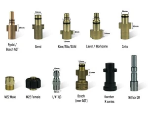 Pressure Washer Snow Foam Adaptor Connector Cannon Lance Gun For Ryobi Karcher K - Picture 1 of 27