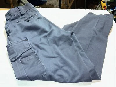 Pantalones cargo azules para hombre talla 34 Reg. Uniforme táctico de lectura azul marino mezcla de polietileno/lana Foto 1 de 4