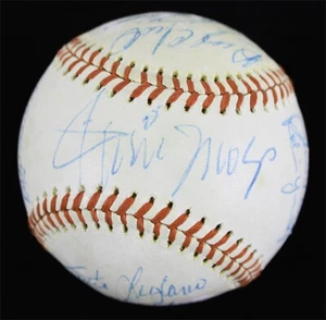 1976 -MICKEY MANTLE/WILLIE MAYS/HANK AARON- JSA signed/Autograph/Auto Baseball - Bild 1 von 5