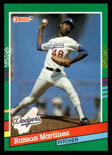 1991 Donruss Ramon Martinez #557 Los Angeles Dodgers MLB Baseball 