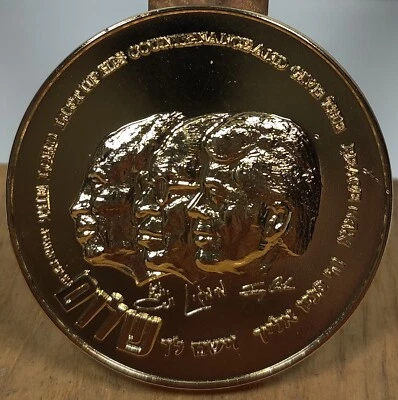 Israel Egipto Medalla Tratado de Paz 1979 Washington DC Bronce, Numerada, Un Arañazo Foto 1 de 4