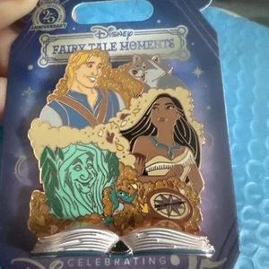 2025 Disney Parks Fairy Tale Moments Pocahontas Meeko John Smith LE 2500 Pin - Picture 1 of 3