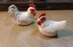 Vintage Huhn Henne Hahn Salz Pfefferstreuer Figur Bauernhof - Bild 1 von 5