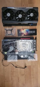 Evga Ftw3 Ultra Nvidia GeForce RTX 3080 10gb + Waterblock E Backplate Argb - Foto 1 di 5