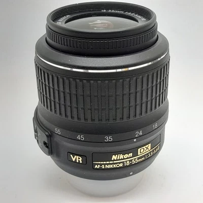 NIKON DX AF-S NIKKOR 18-55mm 3.5-5.6 G functional very clean VR lens - Image 1 of 4