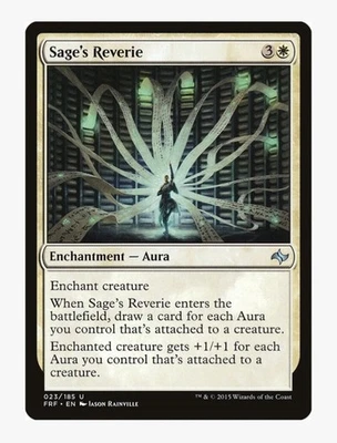 Sage's Reverie | Fate Reforged FRF | MTG | EDH Enchantress | Auras Card Draw NM - Image 1 of 3