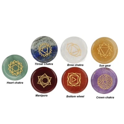 Chakra -Steine Energiesteine Dekorative Steine Einzigartige Kristall -Yoga - Bild 1 von 4