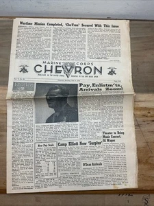 6 Jul 1946 Chevron Marine Zeitung San Diego Marine Corps Basis CA ARIEL Karte B44 - Bild 1 von 11