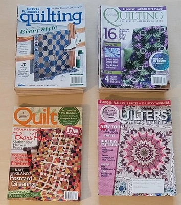 Lot of 34 Quilting Quilters Quilt Pattern Magazines 2017-2021 - Image 1 of 4