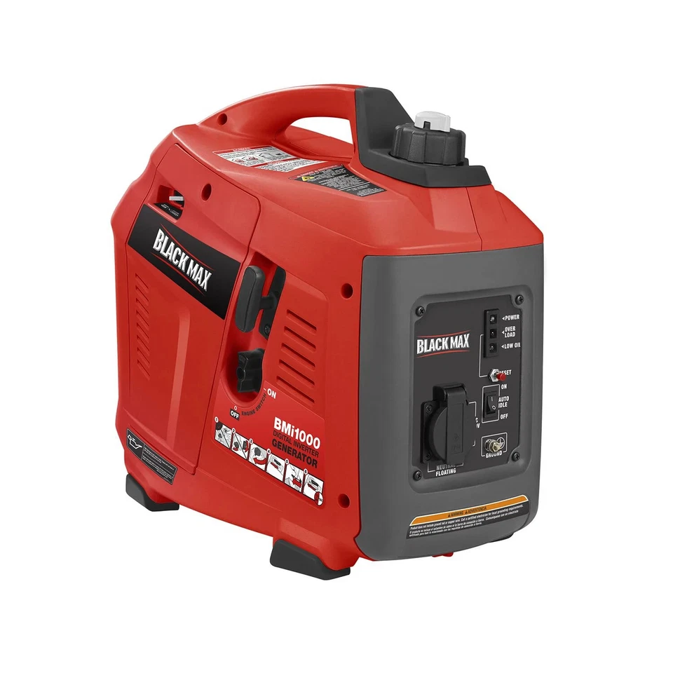 NEW Black Max 900W / 1000W Digital Inverter Generator - Gas Powered - Image 1 of 2