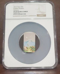 2012 NGC PF 69 Ultra Cameo PALAU .5 oz Silver $2 "OCTOPUS" Endless Paradise - Picture 1 of 2