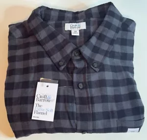 Croft & Barrow Men's Flannel Shirt Blue Plaid Big & Tall Size 3XB NWT - Picture 1 of 7