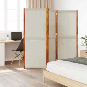 3-Panel Room Divider Light Grey 210x180 cm vidaXL - Picture 1 of 8