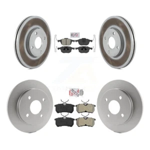 Front Rear Semi-Metallic Pads And Coated Disc Brake Rotors Kit For Ford Focus - Picture 1 of 14