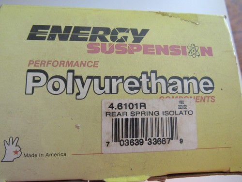 ENERGY SUSPENSION 4.6101R REAR COIL SPRING ISOLATORS FORD MUSTANG 1979 ...