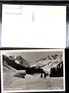 307848,Im Gauertal b. Tschagguns Drei Türme Bergkulisse Skifahrer Winterbild pub - Picture 1 of 1