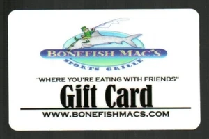 BONEFISH MAC'S SPORTS GRILLE Where You're Eating with Friends Gift Card ( $0 ) - Picture 1 of 2