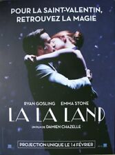 LA LA LAND Affiche cinema Originale ROULEE 53x40 Damien Chazelle TIRAGE RARE !