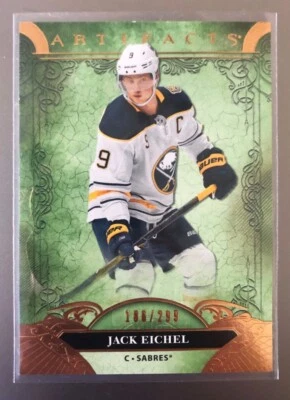 2020-21 Artifacts Copper #138 Jack Eichel RARE! 186/299 - Image 1 of 2