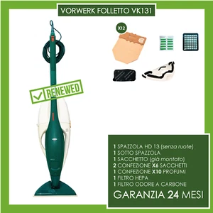 ASPIRAPOLVERE VORWERK FOLLETTO KOBOLD 131 GARANZIA 24 MESI (NO 150 140 135 130) - Foto 1 di 1