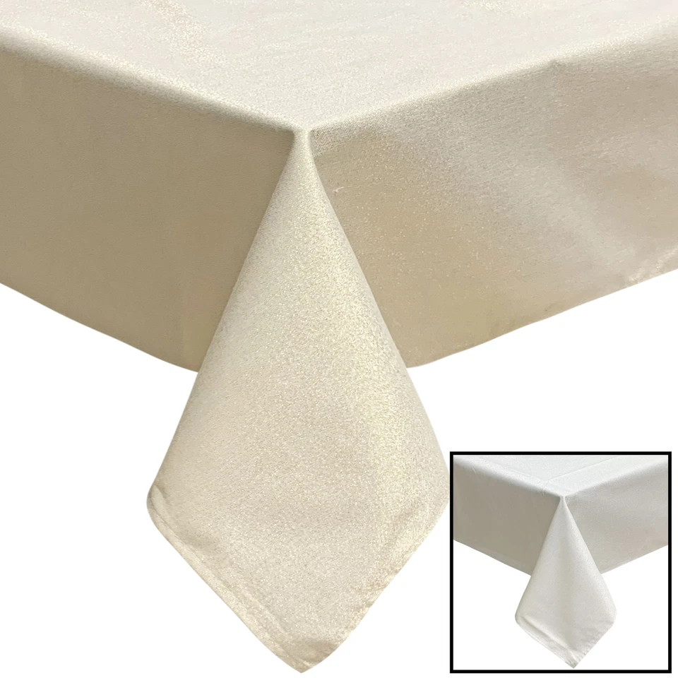 Tovaglia Natalizia Maestri Cotonieri glitter lurex Gold 18 posti 6482 - Immagine 1 di 1