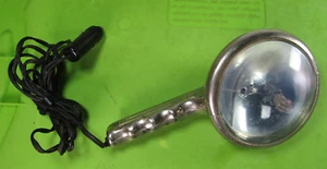 Vintage GE Handheld "G" Spotlight Chrome Cigarette Lighter USA 🔥Lots of Patina - Foto 1 di 5