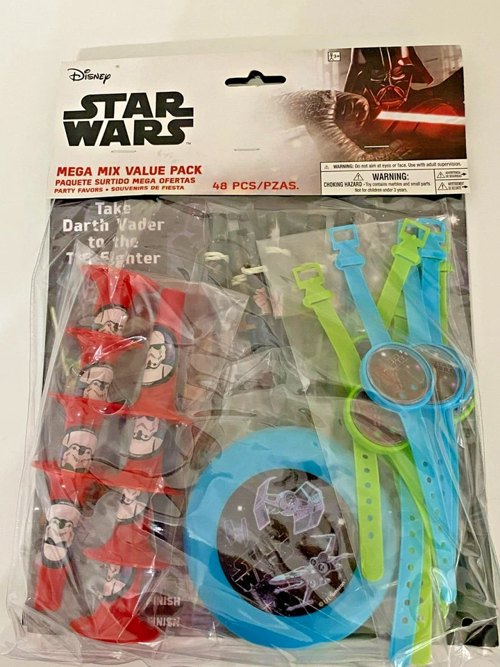 NEW 48 PC DISEY PARTY FAVORS STAR WARS MEGA MIX VALUE PACK FREE SHIP - Image 1 of 1