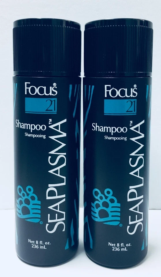 Champú Sea Plasma Botella NEGRO de Focus 21 - Paquete de 2 (8 fl oz cada uno) Foto 1 de 1
