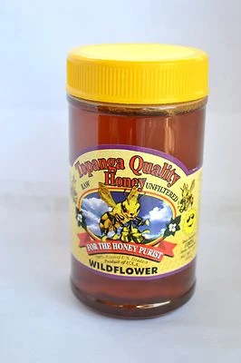1lb Raw Honey WILDFLOWER FLORAL SOURCE Unfiltered Honey BEST NATURAL Kosher - Image 1 of 2