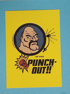1989 Topps Nintendo Game Tip Stickers Punch-Out!! Soda Popinski #33 🥊