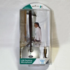 Logitech Consumer USB Desktop Microphone Pivoting Noise Canceling For PC/Mac 325 - Picture 1 of 6