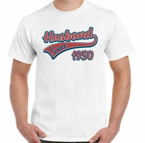 Esposo Camiseta Boda Aniversario Desde 1950 Hombre Divertido Padres San Valentín - Imagen 1 de 27