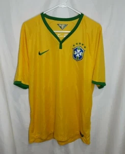 Nike Dri Fit Brazil National Soccer Team Jersey Men's Size XL- lil13 - Picture 1 of 4