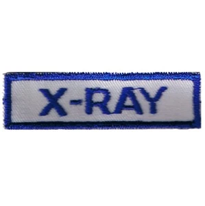Vintage X-Ray Patch - Radiologist Medical Badge, Radiology 2-5/8" (Sew on) - Picture 1 of 1