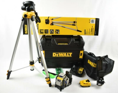 DeWalt DCE089D1G + STATIV GRÜN 2Ah Akku Linienlaser Kreuzlinien Laser im Koffer - Bild 1 von 4
