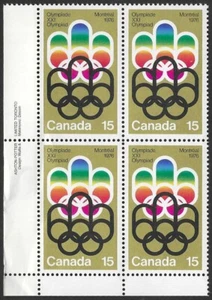 Canadá #624 LLpb "SÍMBOLO OLÍMPICO COJO" Nuevo 1973 Original Goma (A) - Imagen 1 de 2