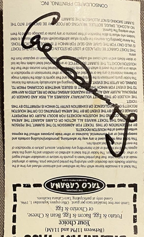 NBA-HOUSTON ROCKETS CALVIN MURPHY AUTOGRAPH/ HALL OF FAME 1993 Cover
