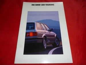 BMW Serie 3 E30 Touring 318i 320i 325i 325iX 324td Folleto Depliant 1990 - Imagen 1 de 5