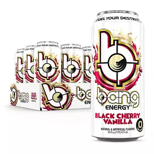 Energy Black Cherry Vanilla, Sugar-Free Energy Drink, 16-Ounce (Pack of 12) - Picture 1 of 12