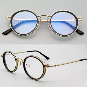 Monturas de gafas redondas vintage retro informales unisex gafas estilo japonés - Imagen 1 de 11