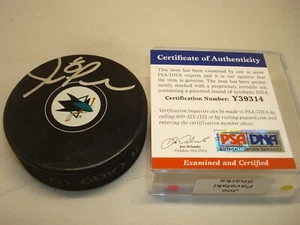 Joe Pavelski Signed San Jose Sharks Hockey Puck Autographed PSA/DNA COA 1B - Picture 1 of 3